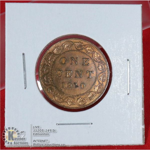 1910 EDWARDIAN CANADA LARGE CENT