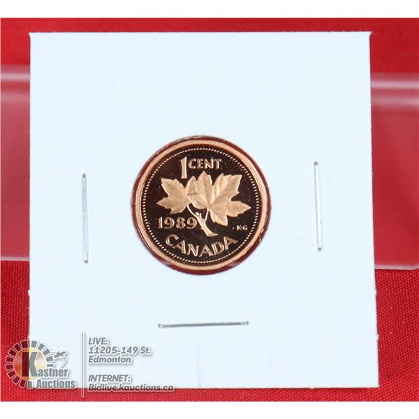 1989 PROOF CANADA SMALL CENT