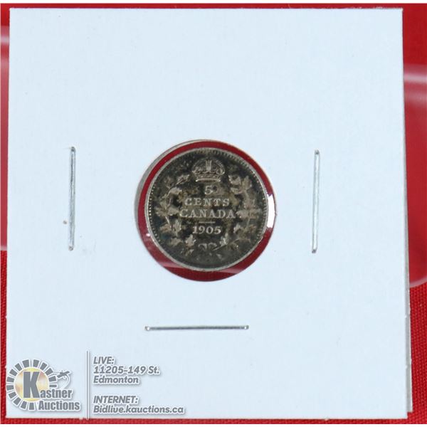 1905 EDWARDIAN CANADA SILVER "FISHSCALE"