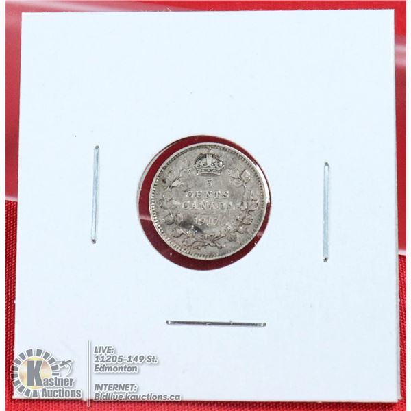 1917 GEORGE V CANADA SILVER "FISHSCALE"