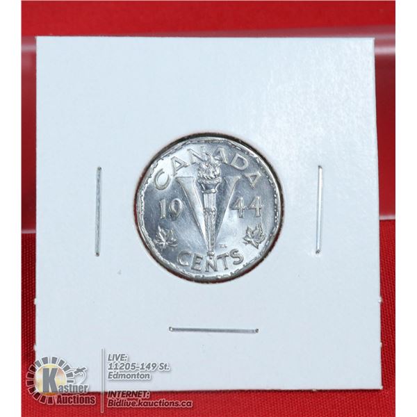 1944 HIGHER GRADE CANADA VICTORY 5 CENT
