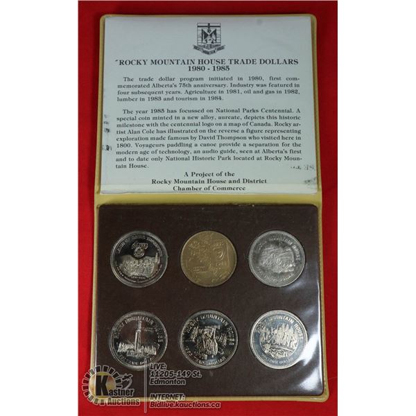 SET OF 6 ROCKY MOUNTAIN HOUSE DOLLARS