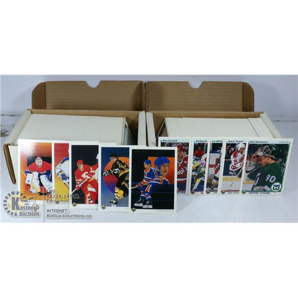 2 BOXES OF 1990 UPPER DECK HOCKEY CARDS