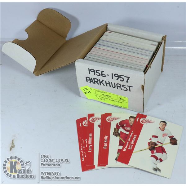 BOX SET OF 1956-57 PARKHURST HOCKEY CARDS