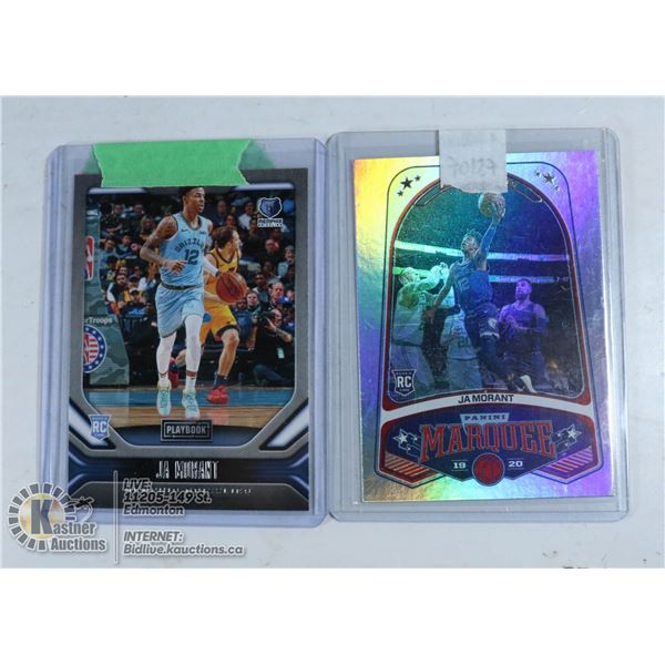LOT OF 2 JA MORANT ROOKIE CARDS PLAYBOOK #168