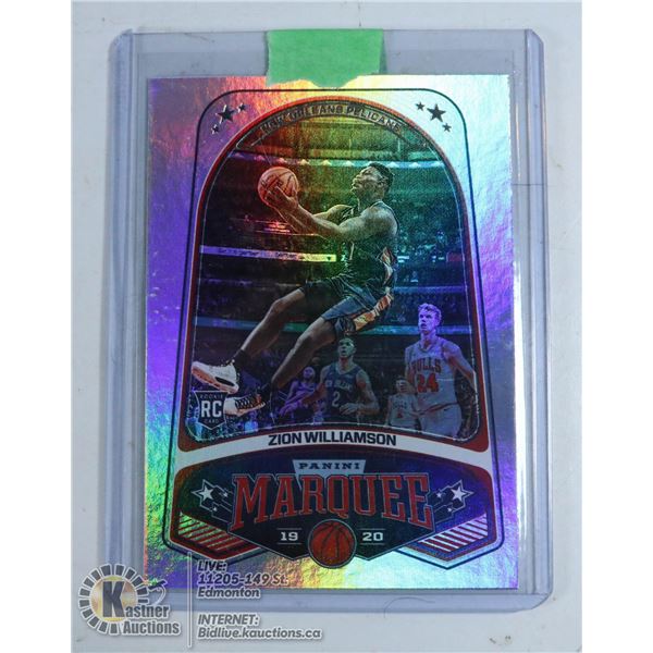 ZION WILLIAMSON MARQUEE ROOKIES ROOKIE CARD