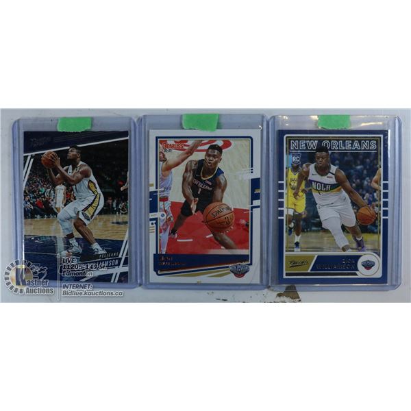 LOT OF 3 ZION WILLAMSON CARDS PRESTIGE ROOKIE #60,
