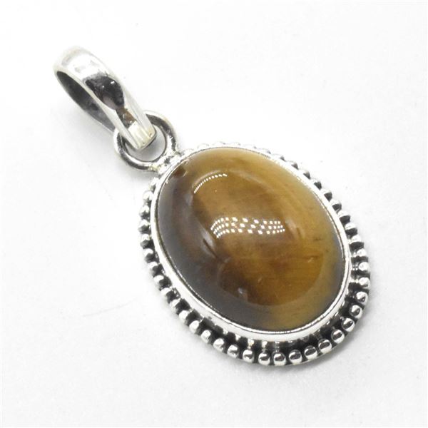 EC-77 SILVER TIGER EYE PENDANT