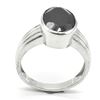 Image 1 : EC-87 SILVER BLACK SPINEL RING