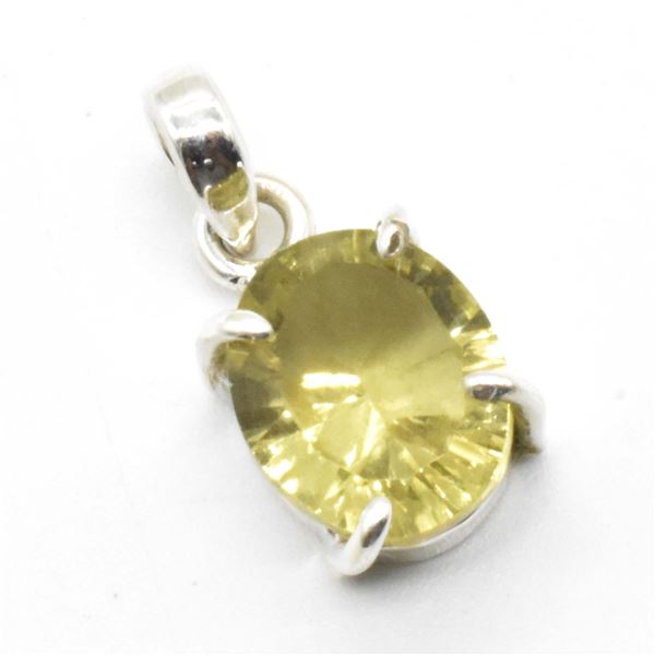EC-71 SILVER LEMON TOPAZ PENDANT