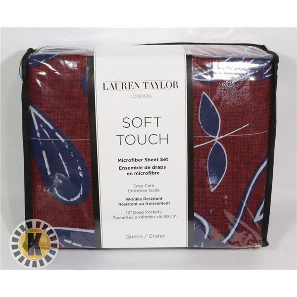 NEW QUEEN SIZE MICROFIBER 4PC SHEET SET