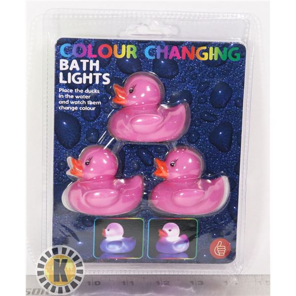 NEW COLOR CHANGING DUCKY BATH LIGHTS