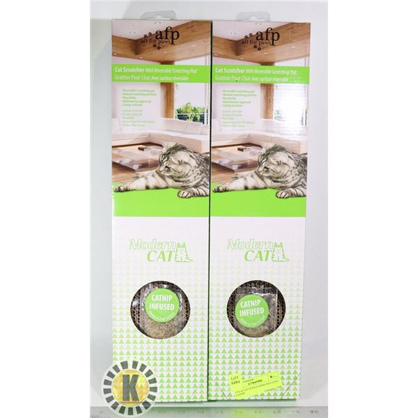 2 NEW CAT SCRATCHERS INCLUDES CATNIP