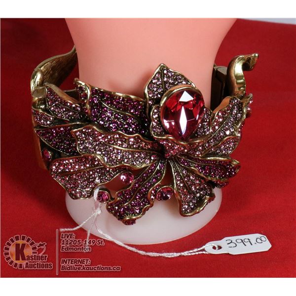 AUTHENTIC HEIDI DAUS WILD ORCHID BRACELET