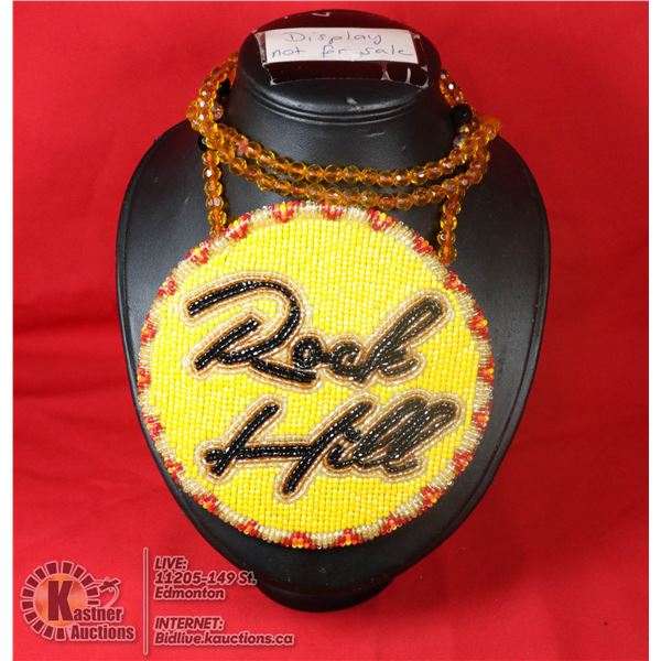 ROCK HILL NATIVE HANDCRAFTED LARGE BEADED NECKLACE