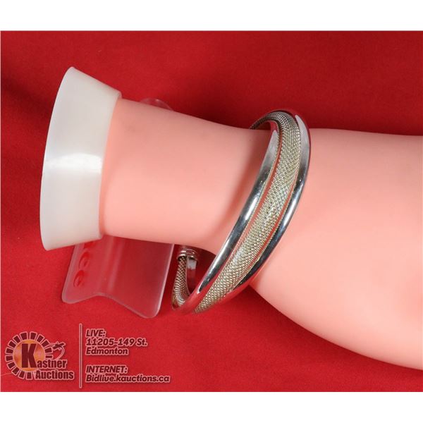 SILVER CUFF BRACELET MARKED 925 APPROX 29 GRAMS