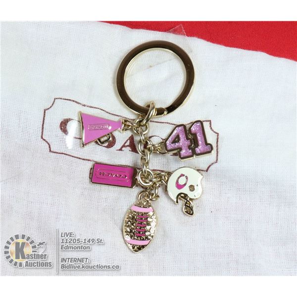 AUTHENTIC COACH KEY FOB WITH 5 PENDANTS NEW