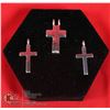 Image 1 : 3 SILVER CROSS PENDANTS TOGETHER