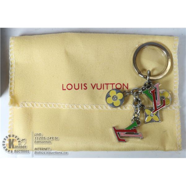 AUTHENTIC LOUIS VUITTON KEY FOB WITH 5 PENDANTS