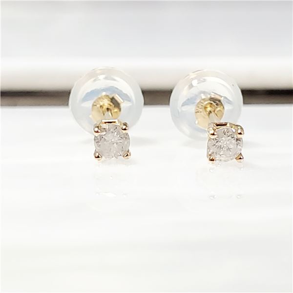 TN188-34 14K  DIAMOND EARRINGS