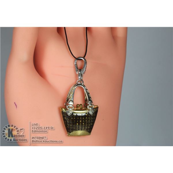 STERLING SILVER .925 PURSE LOCKET CHARM  50 GRAMS