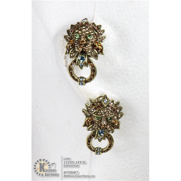 AUTHENTIC HEIDI DAUS BLING OF THE JUNGLE EARRINGS
