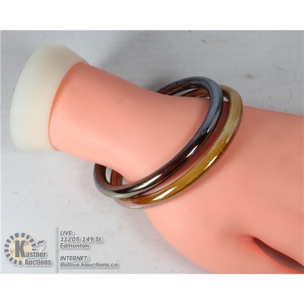 POLISHED STONE BANGLES - 2