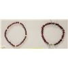 Image 1 : 2 8" BRACELETS. MERLOT COLOR FRESH WATER PEARLS