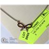 Image 1 : STERLING SILVER .925 BOW NECKLACE