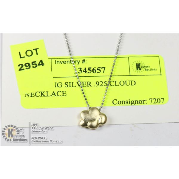 STERLING SILVER .925 CLOUD NECKLACE