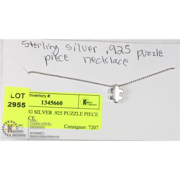 STERLING SILVER .925 PUZZLE PIECE NECKLACE