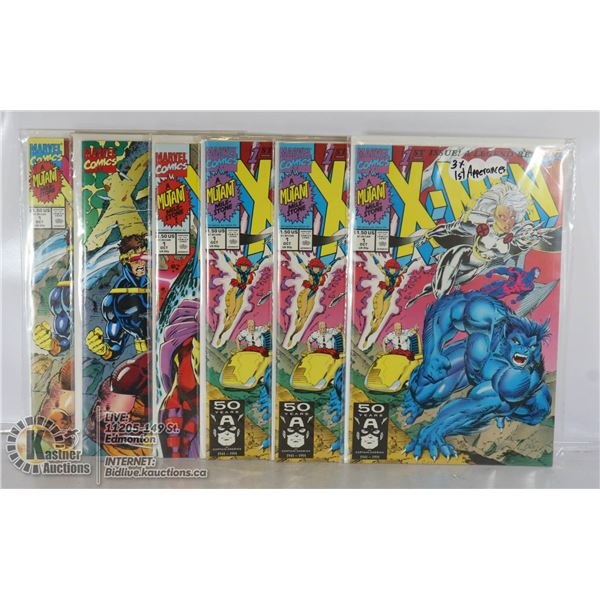 6 X ALL # 1 X-MEN COMICS 1ST APPERANCES KEY