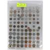 Image 1 : PAGE OF 80+ MIXED WORLD COINS FROM COLLECTION
