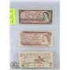 Image 1 : LOT OF 3 MIXED SERIES CANADA $2 BANKNOTES