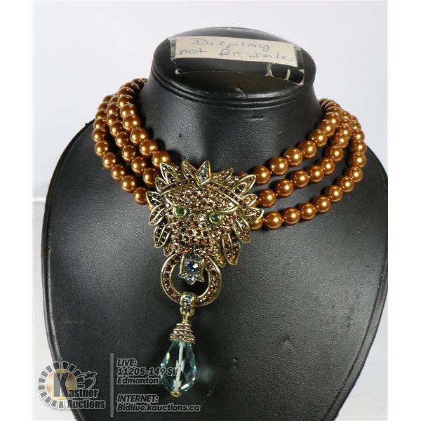 AUTHENTIC HEIDI DAUS BLING OF THE JUNGLE NECKLACE