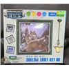 Image 1 : LED LIGHT-UP 3D WOLF PICTURE