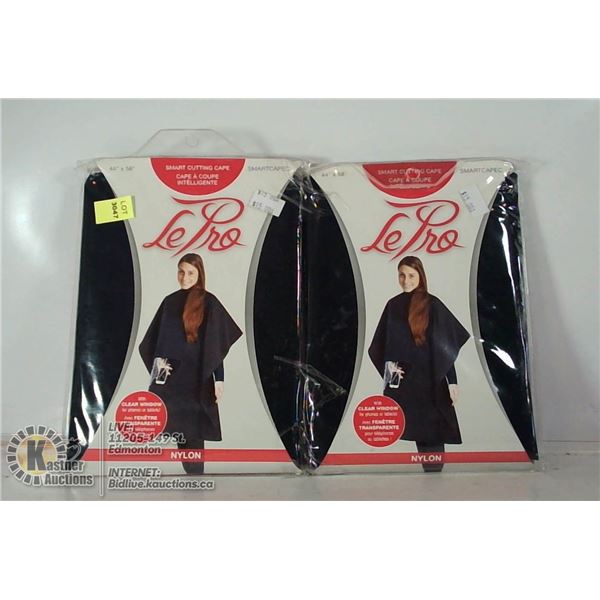 LOT OF 2 LE PRO NYLON SMART CUTTING CAPE 44"X58"