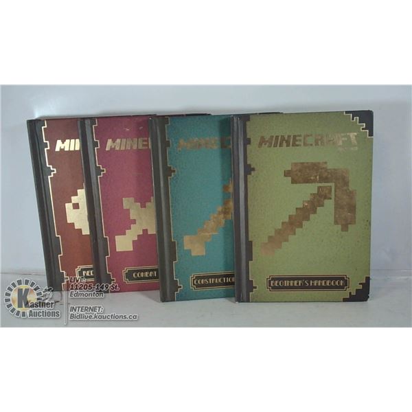 LOT OF 4 MINECRAFT BOOKS