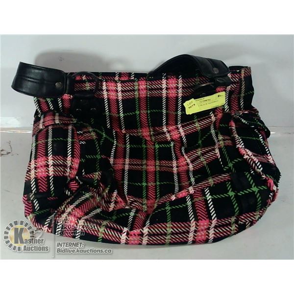 NEW PINK N BLACK HANDBAG