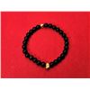 Image 1 : 7) BLACK LAVA ROCK STRECHT BRACELET WITH
