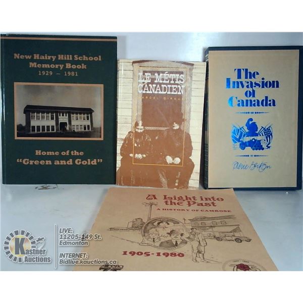 HISTORY BOOKS METIS AND MORE