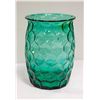Image 1 : LARGE GREEN BEEHIVE GLASS VASE