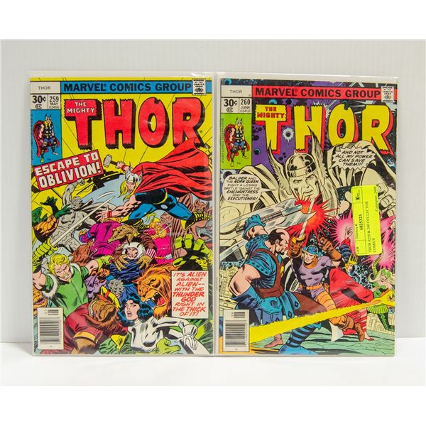 THOR #259 & 260 COLLECTOR COMICS