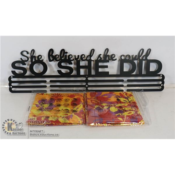 NEW METAL MOTIVATIONAL SIGN.