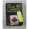 Image 1 : USB LIGHTER AND CIGARETTE CASE HOLDER