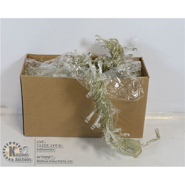 BOX OF STRING LIGHTS.