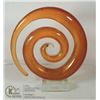 Image 1 : SWIRLED AMBER ART GLASS STATUE