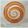 Image 1 : SWIRLED AMBER ART GLASS STATUE