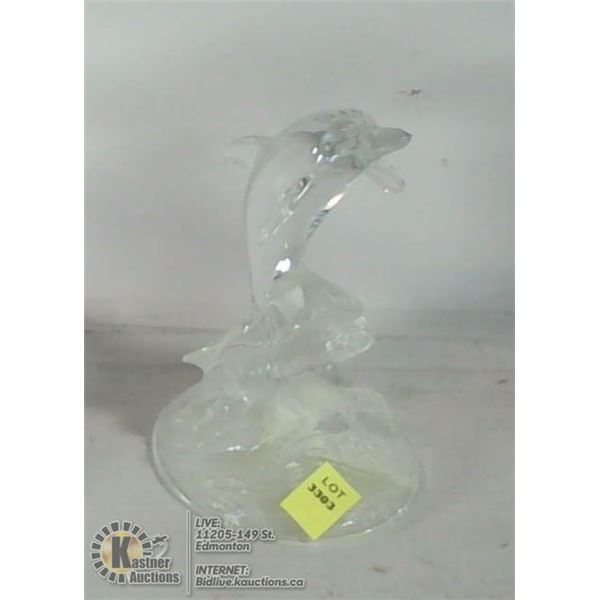 CRYSTAL DOLPHIN STATUE