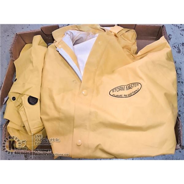 XL STORMASTER FLAME RESISTANT RAIN JACKET &